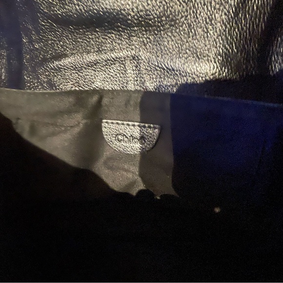 Vintage Chloe Messenger Crossbody Pebble Leather Rare find Designer Luxury bucke - Picture 4 of 12